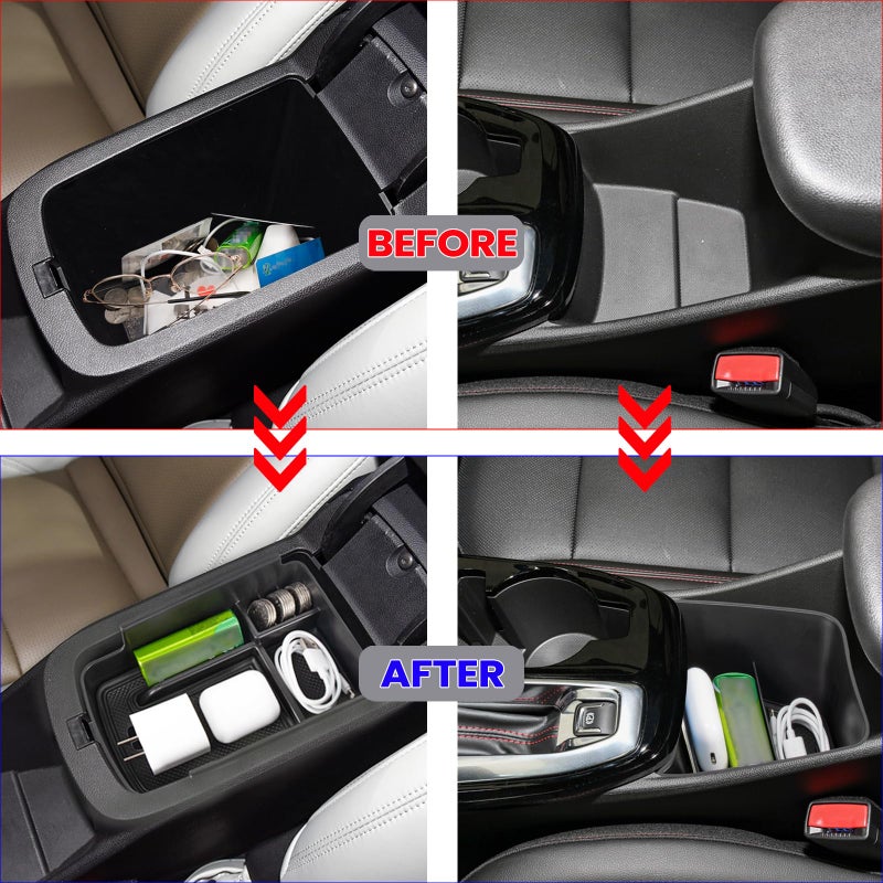 Neepiar Center Console Organizer Compatible with 2023 2024 Chevy Trax Armrest Storage Box and Center Console Middle Storage Tray Insert Secondary Interior Accessories - Image 4
